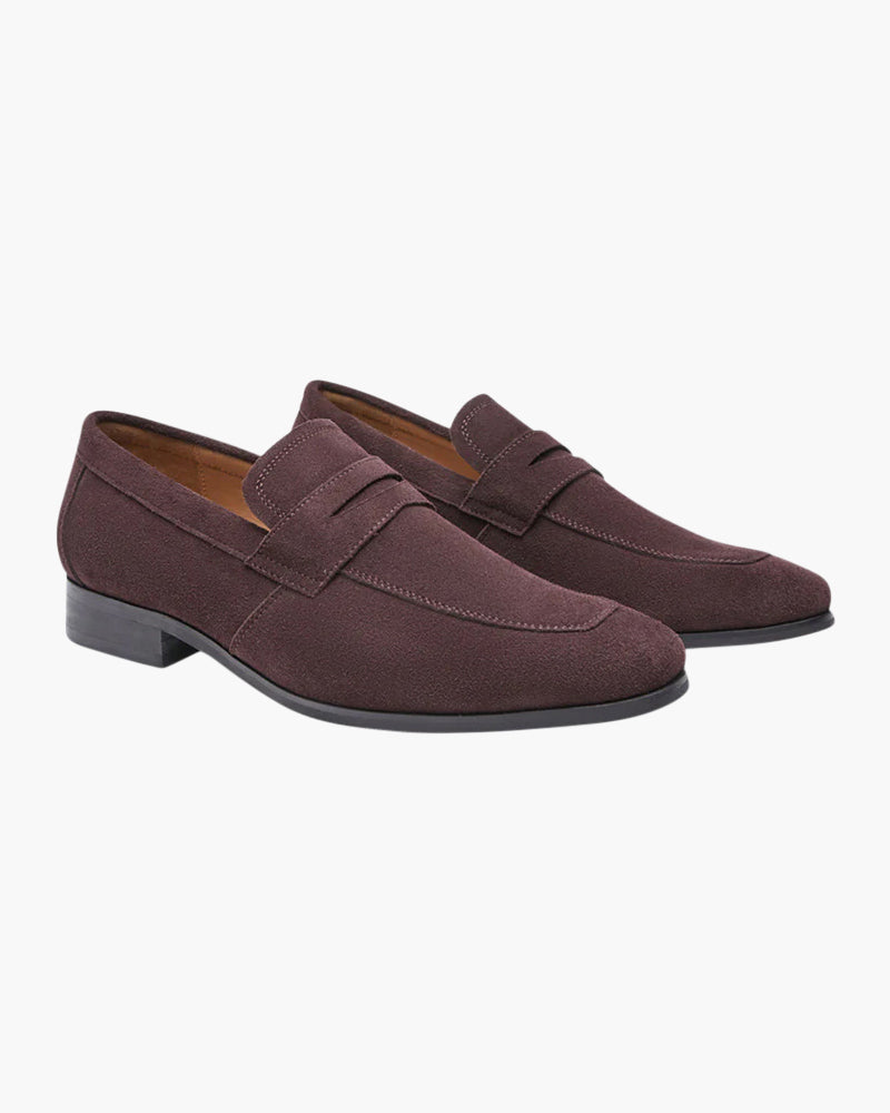 James & Elly™ | Suede Penny Loafers