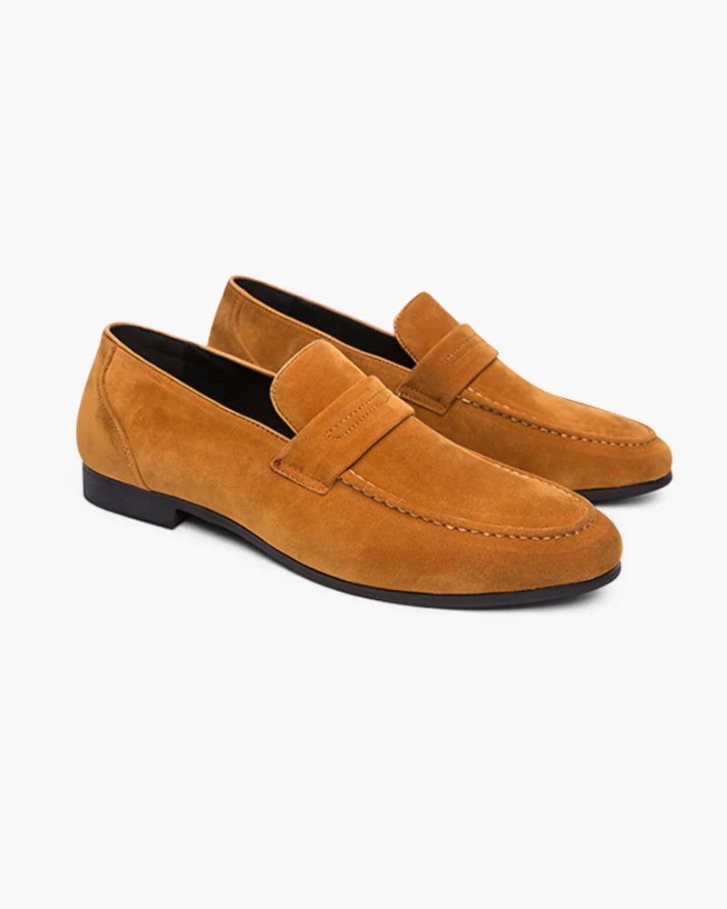 James & Elly™ | Suede Penny Loafers