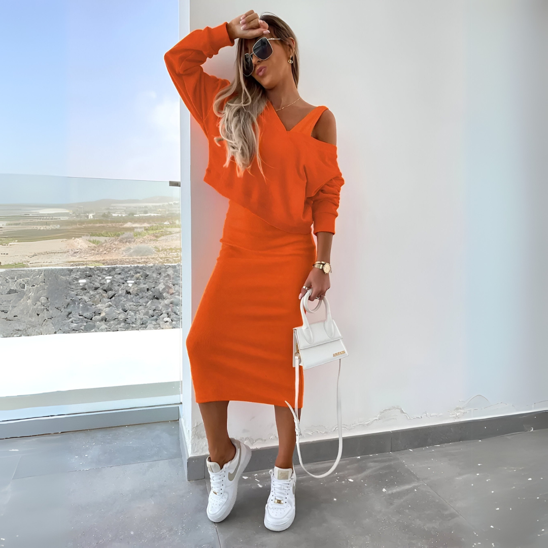 James & Elly™ | Two-Piece Off-Shoulder Set