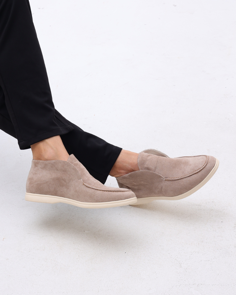James & Elly™ | High Suede Loafers