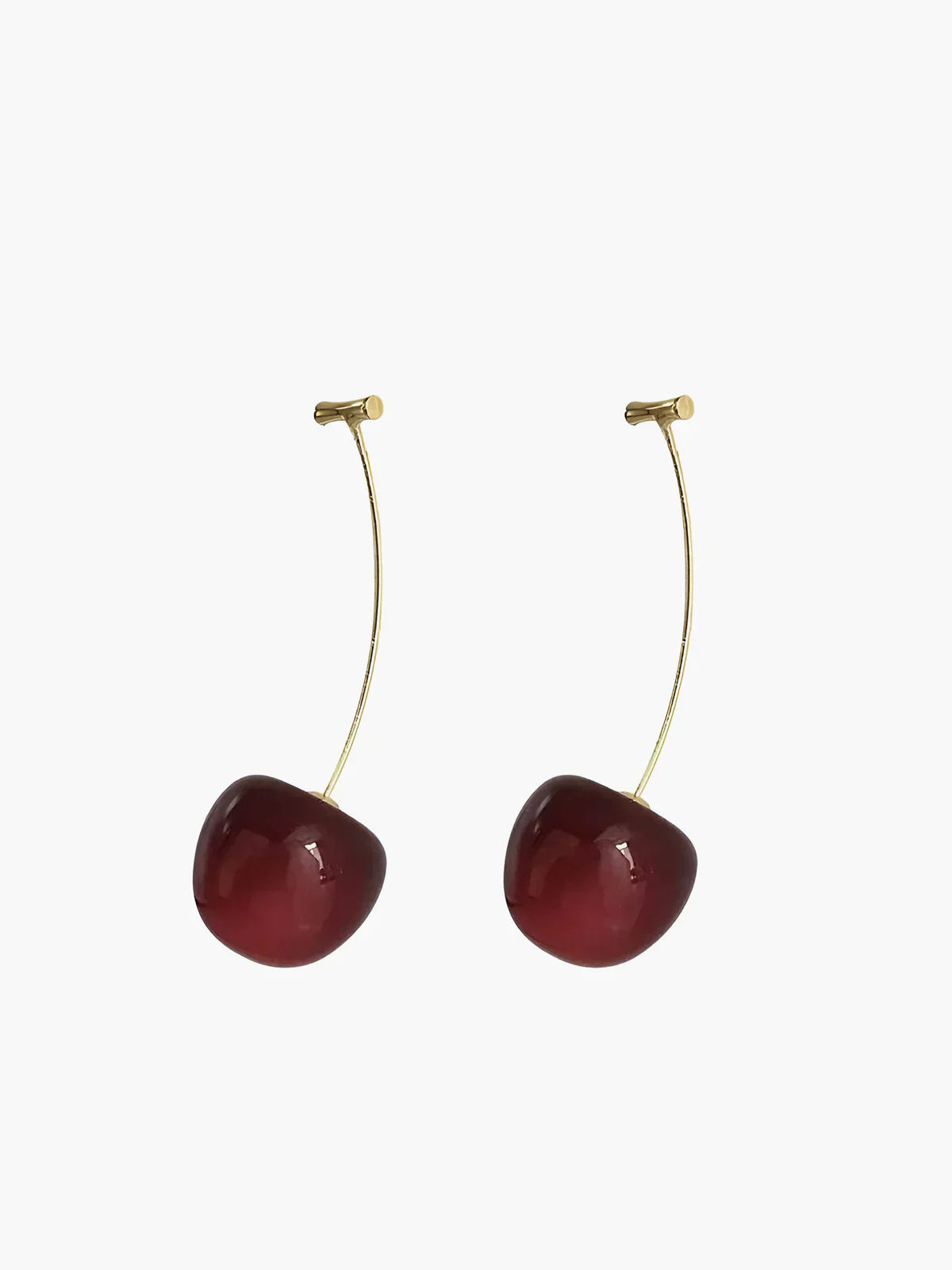 James & Elly™ | Cherry Drop Earrings Burgundy