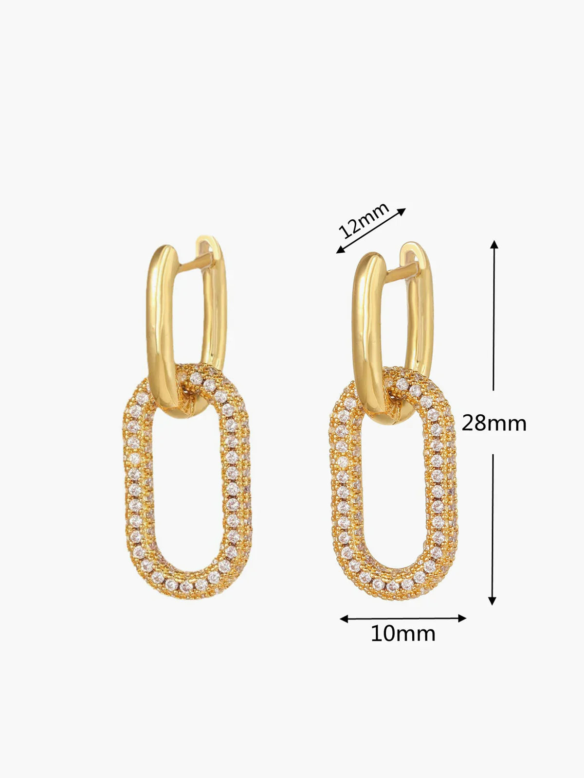 James & Elly™ | Earrings with Hanging Zircon