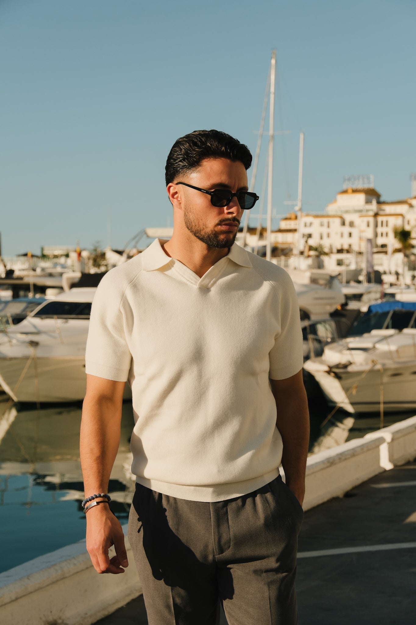 James & Elly™ | Yacht Polo - White