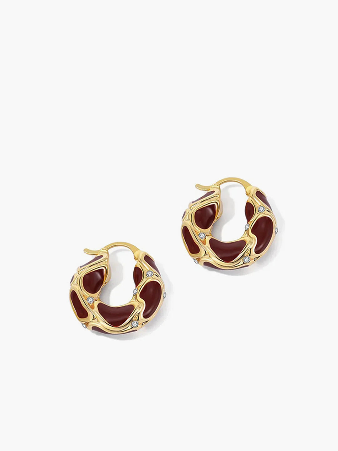 James & Elly™ | Chunky gold-coloured hoops