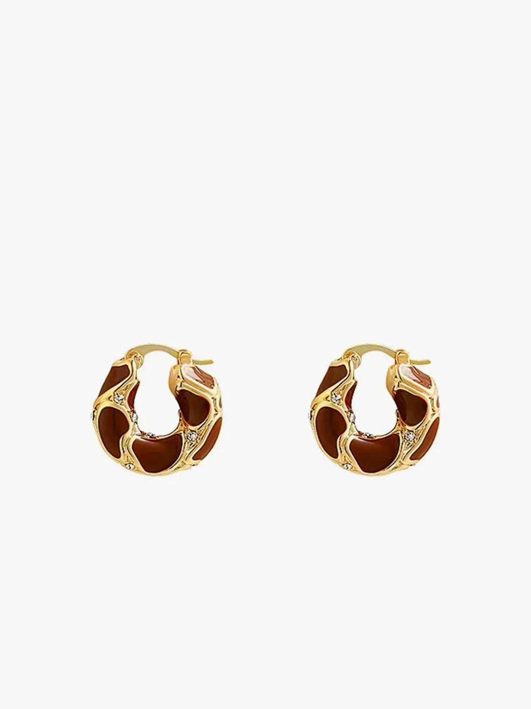 James & Elly™ | Chunky gold-coloured hoops