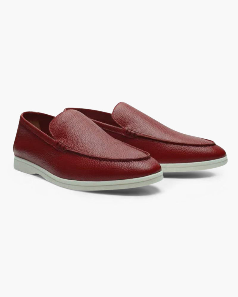 James & Elly™ | Cowhide Leather Loafers