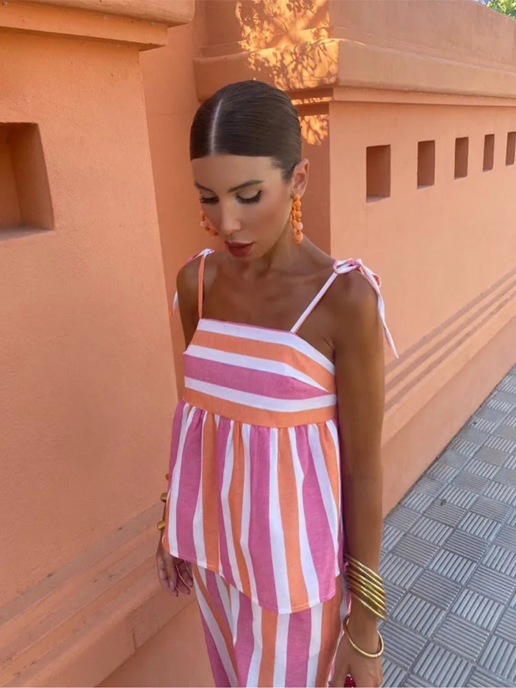 James & Elly™ | Riviera Striped Jumpsuit