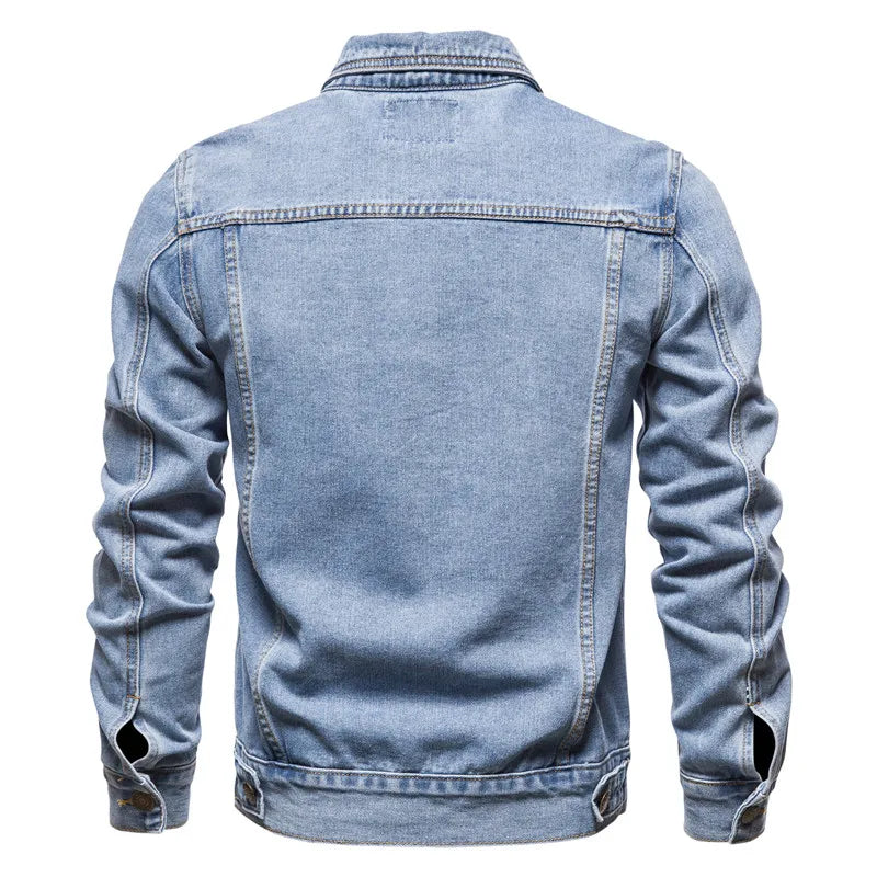 James & Elly™ | Denim Biker Jacket