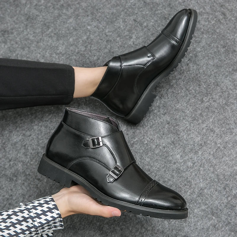 Darell™ | Monk Double Buckle Boots