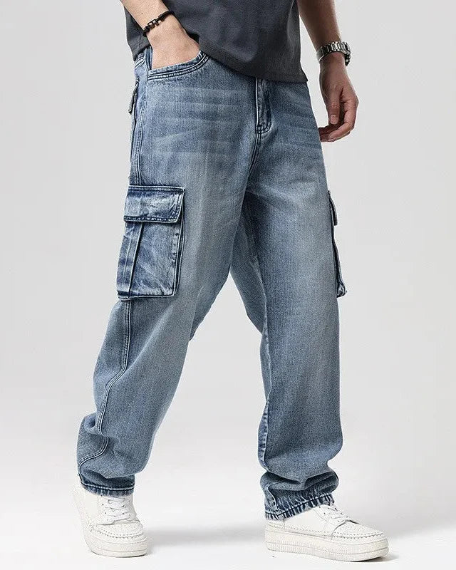 Ryder Washed Cargo Jeans