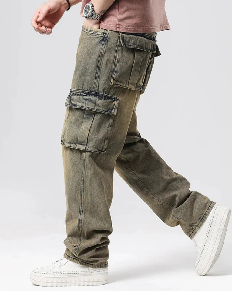Ryder Washed Cargo Jeans