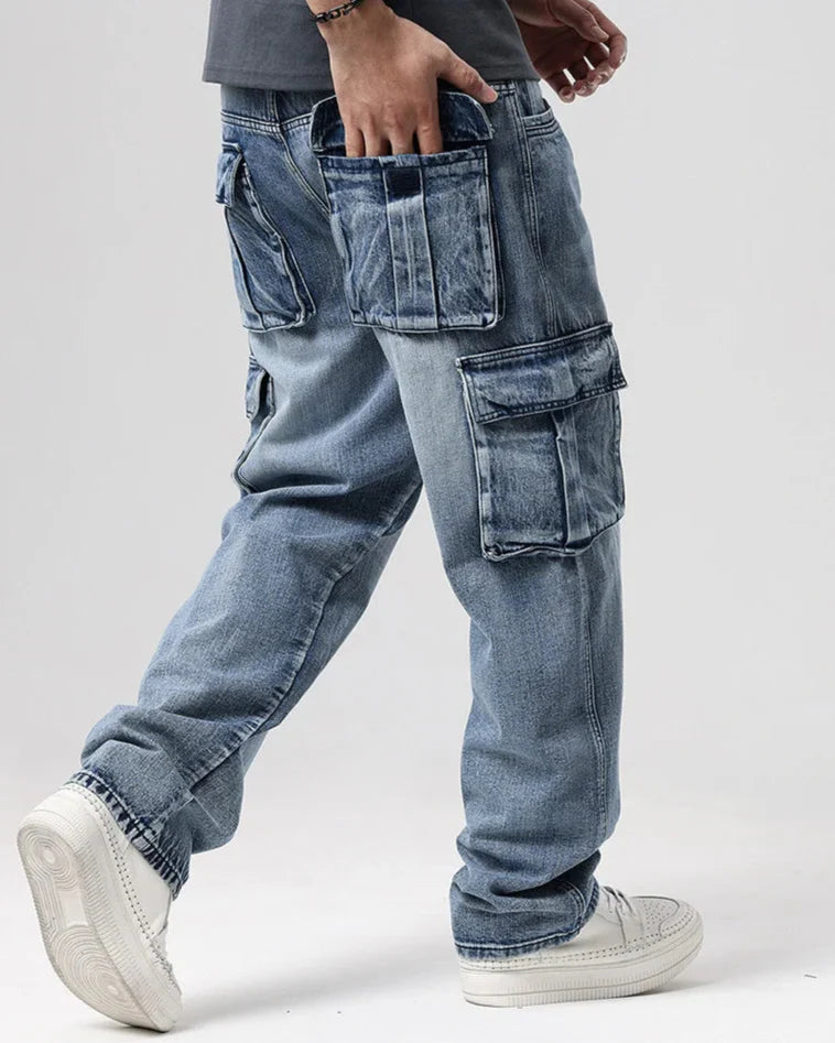 Ryder Washed Cargo Jeans