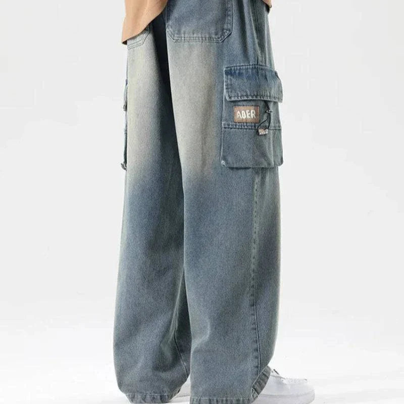 Large Pocket Cargo Jeans