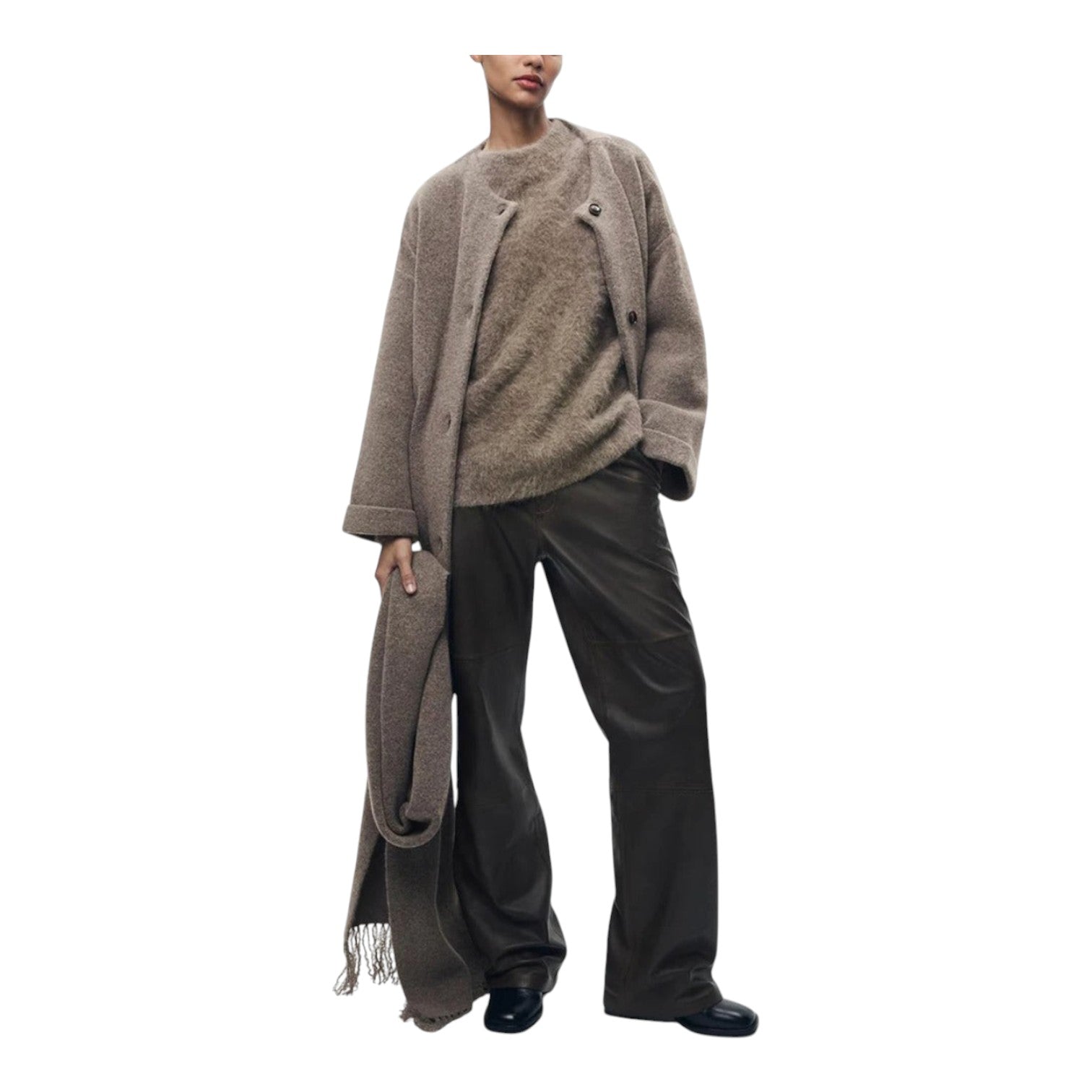 James & Elly™ | Cardigan with Scarf