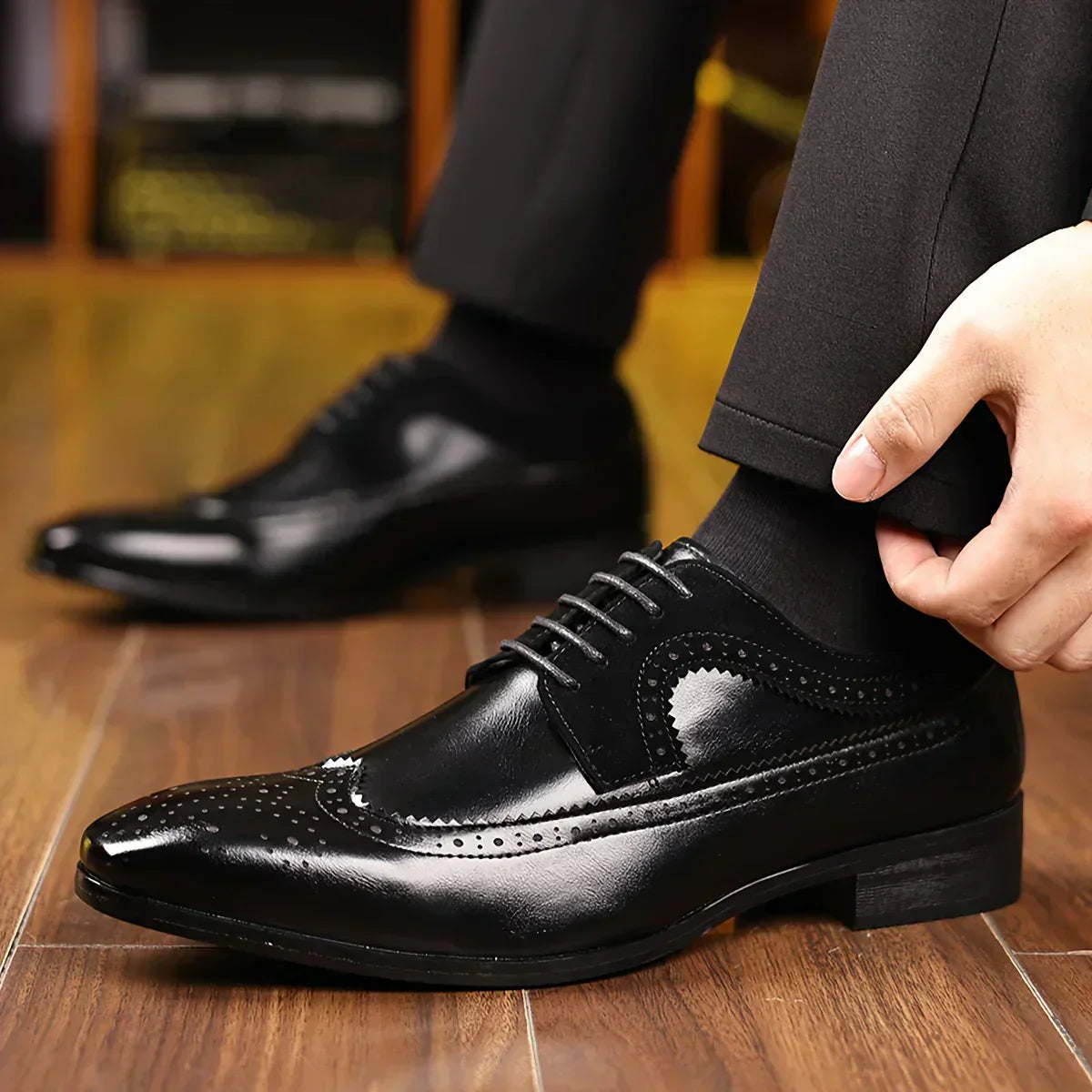 Alexander Prescott suit shoes