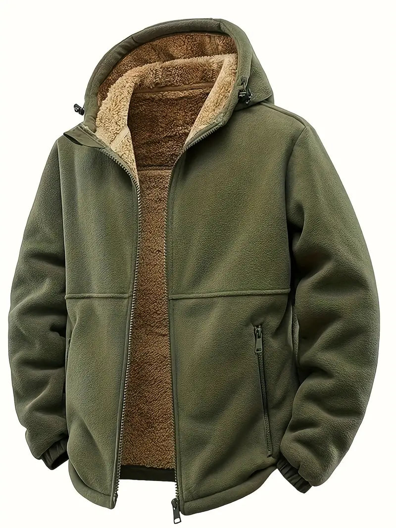 Levi | Winter Hooded Jacket With Front Pocket