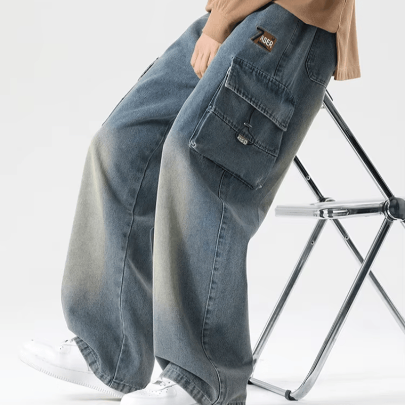 Large Pocket Cargo Jeans